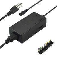 Lesleyye DC 12V/15V/16V/18V/19V/20V/24V 4-5A 96W Laptop AC Universal Power Adapter Charger for Laptop