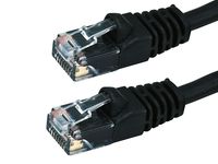 Buhbo 15 FT CAT 5E UTP RJ45 Ethernet Network Booted Snagless Cable, Black