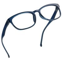 LifeArt Plastic Blue Light Blocking Glasses,Oval Computer Reading Glasses,Transparent Lens,Reduce Headaches&Eyestrain,Stylish for Women/Men +2.50