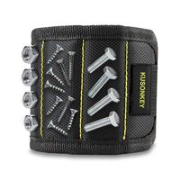 Magnetic Wristband, KUSONKEY Tool Belt with 15 Powerful Magnets for Holding Screws/Nails/Drill Bits, Versatile Gift for Him/Men/Father/Dad/DIY Handyman/Electrician/Husband/Boyfriend