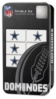 MasterPieces NFL Dallas Cowboys, Double Six Collector Edition Dominoes Game, For Ages 3+