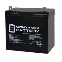 Mighty Max Battery 12V 55Ah Power Boat Pontoon Electric Trolling Motor Deep Cycle Battery Brand Product