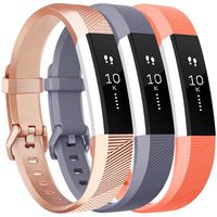 Vancle Bands Compatible with Fitbit Alta HR and Fitbit Alta, Newest Sport Wristbands with Secure Metal Buckle for Fitbit Alta HR/Fitbit Alta