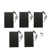 Saim DC 5.5x2.1mm Male Connector 8x1.5V AA Plastic Battery Case Holder Pack of 5