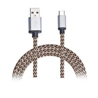 GBSELL USB-C USB 3.1 Type C Male Data Charge Charging Cable For ZTE Zmax Pro Z981 (Brown)