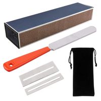 Guitar Fingerboard Luthier Tool Set Including Guitar Fret Crowning Luthier File, Fret Leveling Beam Sanding Leveler Beam and Fingerboard Guard Protectors for Guitar Bass with Portable Storage Bag