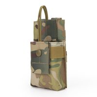 DETECH Adjustable Tactical MOLLE Interphone Pouch Short Radio Holder Tactical Radio Holster Hunting Intercom Bag