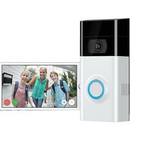 HD 720P Camera Wi-Fi Video Smart Doorbell Camera Security System with Motion Sensor and Smartphone Monitoring Infrared Night Vision Two-Way Audio