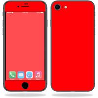 MightySkins Skin Compatible with Apple iPhone 8 - Solid Red | Protective, Durable, and Unique Vinyl Decal wrap Cover | Easy to Apply, Remove, and Change Styles | Made in The USA