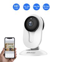 SMONET Home Security Camera, IP Security Camera with Two-Way Audio, Night Vision, HD Indoor Surveillance Camera for Elder/Baby/Nanny Pet Monitor (White)