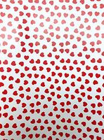 Red Hearts Love Valentines Day Anniversary Gifting Gift Present Birthday Wrapping Paper 2.5' x 12'