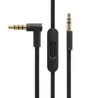 Replacement Audio Cable Cord Wire with In-line Microphone and Control For Beats by Dr Dre Headphones Solo/Studio/Pro/Detox/Wireless/Mixr/Executive/Pill (Black)