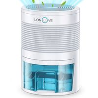 LONOVE Dehumidifier - 800ML Portable Small Dehumidifiers for Home Bathroom Bedroom Basement Closet RV Camper Garage,2000 Cubic Feet Anti-Overflow Electric Mini Dehumidifier for Space Up to 165 Sq.ft