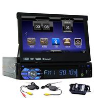 Wireless Backup Camera Included Single one Din Car Autoradio Bluetooth for Automotive DVD Player in Dash Car Stereo GPS Navigation with 8GB GPS map Support Steering Wheel Control