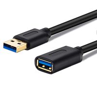 USB 3.0 Extension Cable 6Ft,USB 3.0 Repeater USB Male to Female Lead with Signal Amplification Active Cord for Printers,Keyboards, Game Console, loudspeakers, scanners, displays, headsets