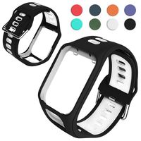 Goglor Watch Strap Replacement for Tomtom Golfer 2 Spark 3 Runner 2 Runner 3 Series, Comfy Wirst Band Professional Porous Design Lagre Watch Strap Bracelet Compatible with Tom Tom GPS Watch