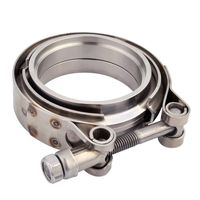 EVIL ENERGY 3 Inch Stainless Steel Exhaust V Band Clamp Male Female Flange