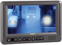 Voyager AOM713 7" Rear View Wide Format LCD Monitor with 3 Camera Inputs, Heavy Duty Color LCD Panel, 12 and 24 Volt Power System, NTSC and PAL Video Signal Compatible, Auto Day/Night Brightness Mode