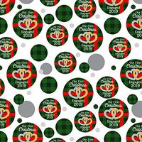 GRAPHICS & MORE Our First Christmas Engaged 2019 Hearts Green Plaid Premium Gift Wrap Wrapping Paper Roll