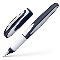 Schneider Ray Fountain Pen, Blue Ink, Dark Blue/Light Gray Barrel, 1 Each (168203)