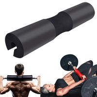 Fine Barbell Squat Pad - Advanced Neck & Shoulder Ergonomic Protective Pad Support for Squats, Foam Barbell Pad Squat Bar Supports Weight Lifting Pull Up Neck Shoulder Protect (Black)