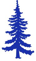 hBARSCI Pine Tree Vinyl Decal - 5 Inches - for Cars, Trucks, Windows, Laptops, Tablets, Outdoor-Grade 2.5mil Thick Vinyl - Royal Blue