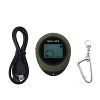 Dilwe Mini GPS Navigation, Handheld Portable GPS Navigation Location Finder Tracker with Kay Chain for Hiking Traveling
