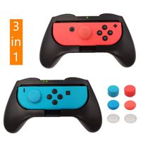 Grips for Nintendo Switch Joy-Con, 2-Pack Switch Controller Grip Handle Kit with 6 Thumbstick Caps for Nintendo Switch Joy Con