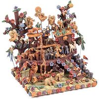 3" Arca de Noe Ceramics Mexican Folk Art Miniature