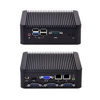 KANSUNG 4 COM Fanless 2 RJ45 LAN Intel J1800 Mini PC 2G Ram 32G SSD POS System Windows Linux Ubuntu PC