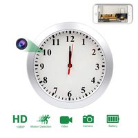 YCTONG HD 1080P Wireless WiFi Wall Clock Hidden Camera Home Security Cameras with Motion Detection Video Only Recorder Surveillance Camcorder for Home Office Pet Nanny Cam