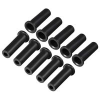 uxcell 10pcs 10-6mm PVC Strain Relief Cord Boot Protector 39mm for Power Tool Black