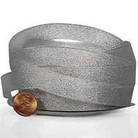 Silver Metallic Crystal Sands-Lurex Ribbon 1/8" X 25 Yards
