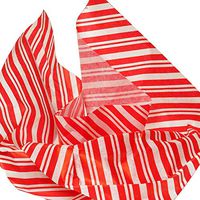 10ct Red & White Peppermint Striped Tissue Paper for Gift Wrapping 20"x30" Sheets nfLG -1008