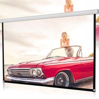 Sinfu Projector Screen for 1PC 60inch/72inch/84inch/100inch/120inch HD 16:9 Home Cinema Theater Projection Portable Screen (72inch, White B)