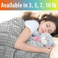 MAXTID Weighted Blanket for Kids 7 lbs 41x60 Luxurious Kids Heavy Blanket with Glass Beads, Best for 60-80lb Children