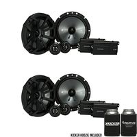 Kicker 43CSS674 6.75-Inch (165mm) Component System with .75-inch (20mm) tweeters, 4-Ohm