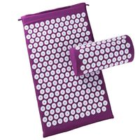 NAB325 Acupressure Cushion, Acupuncture Floor Mat with Bag Tote Relieves Sciatica and Neck Pain, for Home, Office, Yoga Room