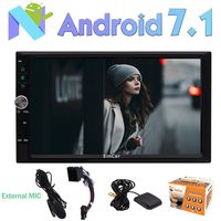 EinCar Android 7.1 Car Stereo Radio -Double 2 Din Car Stereo in Dash Headunit with 7''Inch Touch Screen -Support Split Screen Mutlitasking Bluetooth Autoradio GPS Navigation OBD WiFi 3G 4G FM AM RDS