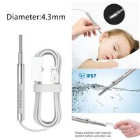 TESLONG NTE430 HD 4.3mm Endoscope Camera Ear Clean Otoscope for Android PC Mac