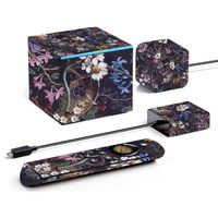 MightySkins Skin Compatible with Amazon Fire TV Cube - Midnight Blossom | Protective, Durable, and Unique Vinyl Decal wrap Cover | Easy to Apply, Remove, and Change Styles | Made in The USA