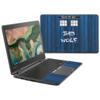 MightySkins Skin Compatible with Lenovo 300e Chromebook 11.6" (2018) - Time Lord Box | Protective, Durable, and Unique Vinyl Decal wrap Cover | Easy to Apply, Remove | Made in The USA