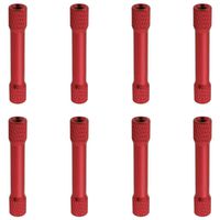 Hobbypark 8-Pack M3x35mm Aluminum Alloy Standoffs Spacer RC Drone Replacement (Red)