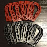 Lot 10 Red & Black Foldable Stand Smoking Pipe Tobacco Plastic Cigar Pipe Rack Holder