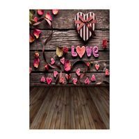 YOCheerful Sales! Valentine's Day Love Heart Photography Backdrop Vinyl Photo Background Prop Gift