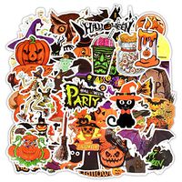 Water Bottle Happy Halloween Stickers Laptop Stickers Pack 50 Pcs Halloween Decals for Water Bottle Laptops Ipad Cars Luggages