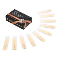 Eastar 10 Pack Bb Clarinet Reeds 3.0 ERD-CL3A, American File B Flat Clarinet Reeds With Box