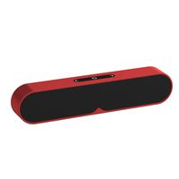 N&M Tech Bluetooth Speakers Portable Wireless Speaker with Subwoofer Wired AUX Mode HiFi Rich Bass for Home Phone TV Computer Outdoor Travel Beach Party Shower Bluetooth 4.2 Stereo Sound (Red)