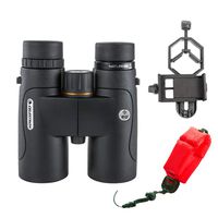 Celestron 10x42 Nature DX ED Binoculars with Smartphone Adapter Bundle (3 Items)