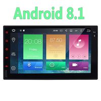Android 8.1 Oreo Double Din Car Stereo Head Unit in Dash GPS Navigation Audio 7 Inch 1024800 Capacitive Touch Screen 8 Core 2GB+32GB WiFi Bluetooth SWC 1080P Video Video Out Remote Control